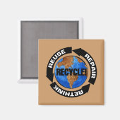Recyclen Worldt Magneet (Voorkant / Achterkant)