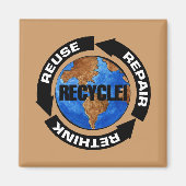 Recyclen Worldt Magneet (Voorkant)