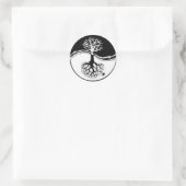 RECYCLEN YIN YANG TREE RONDE STICKER (Tas)