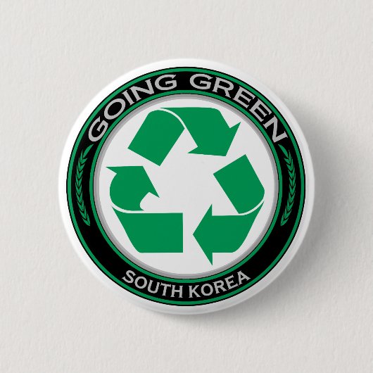 Recyclen Zuid-Korea Ronde Button 5,7 Cm (Voorkant)