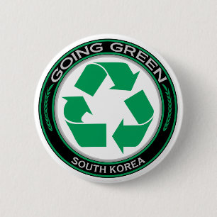 Recyclen Zuid-Korea Ronde Button 5,7 Cm