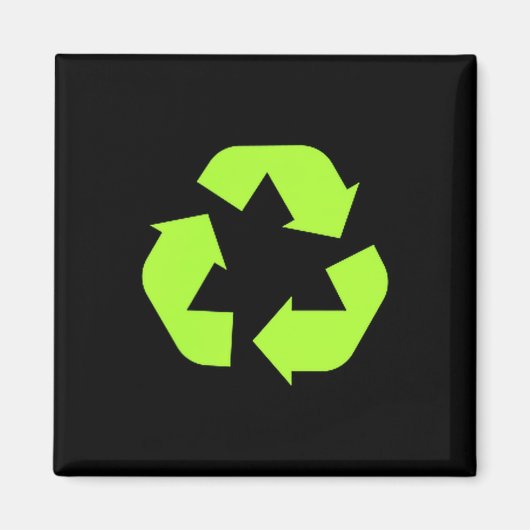 Recycles Aarde Milieuduurzaamheid Recycling Magneet (Voorkant)