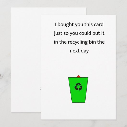 Recycling (Voorkant / Achterkant)