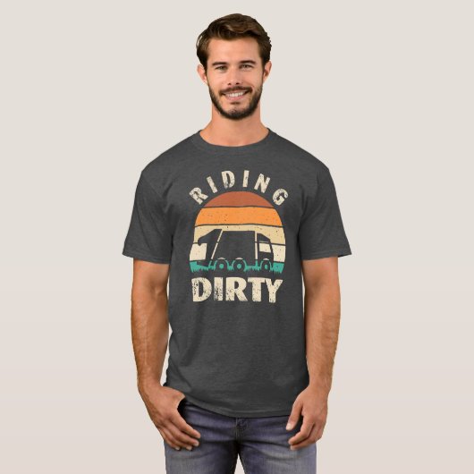 Recycling afval vuilnis Kinder Mannen Riding T-shirt (Voorkant volledig)