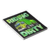 Recycling afval vuilnis T Kinder Mannen Riding Notitieblok (Schuin)