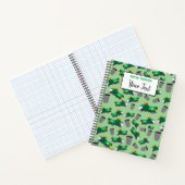 Recycling Afvalwagen Patroon Kinderen Notitieboek (Binnen)