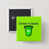 Recycling Awareness Button | Pin (Voorkant /achterkant)
