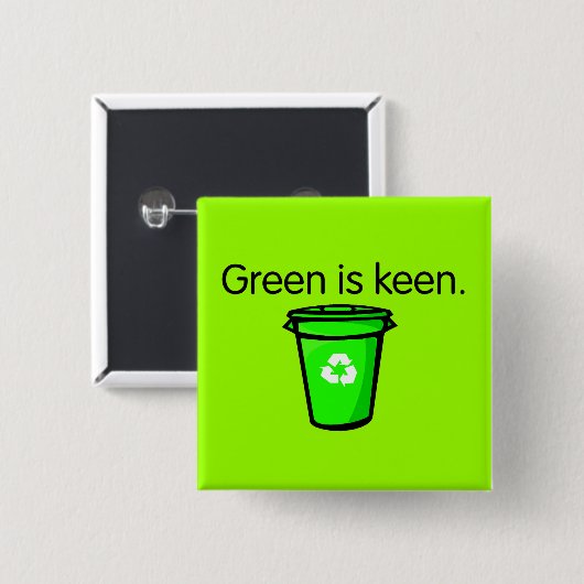 Recycling Awareness Button | Pin (Voorkant /achterkant)