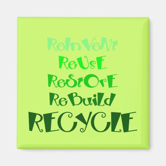 Recycling Awareness Magnet (Voorkant)