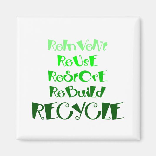 Recycling Awareness Magnet (Voorkant)