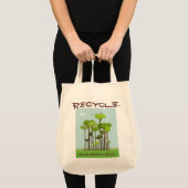 Recycling Awareness Reused Grocery Canvas tas (Voorkant (product))