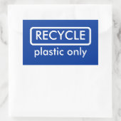 Recycling Bin Label Sjabloon Sticker (Tas)