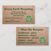Recycling Business Cardboard Look Visitekaartje (Voorkant / Achterkant)