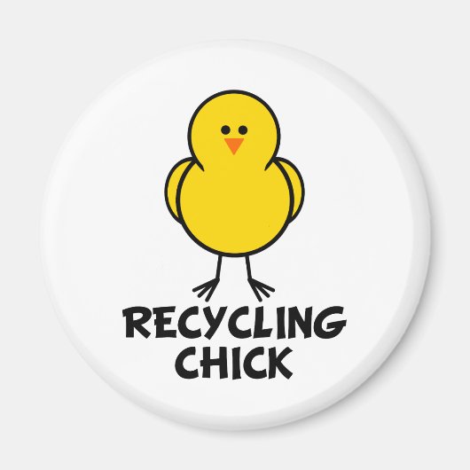 Recycling Chick Magneet (Voorkant)