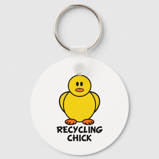 Recycling Chick Sleutelhanger (Voorkant)