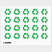 Recycling CLASSIC RECYCLEN SYMBOL Vierkante Sticker (Vel)