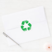 Recycling CLASSIC RECYCLEN SYMBOL Vierkante Sticker (Envelop)