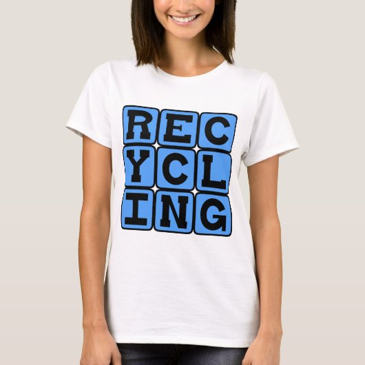 Recycling, ecologisch vangnet t-shirt (Voorkant)