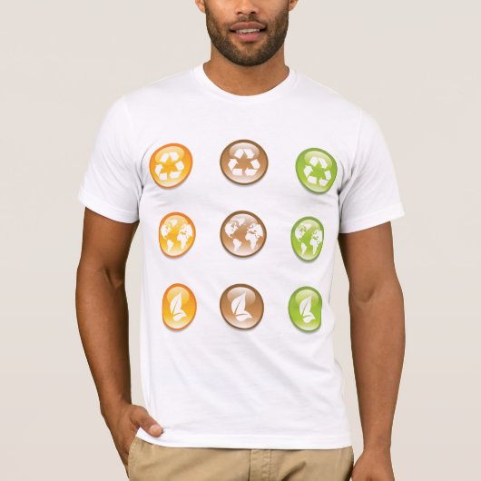 Recycling Elements Mannen T-shirt (Voorkant)