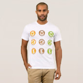 Recycling Elements Mannen T-shirt (Voorkant volledig)