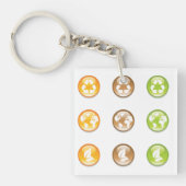 Recycling Elements Sleutelhanger (Voorkant)