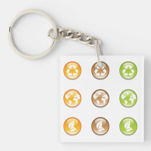 Recycling Elements Sleutelhanger (Voorkant)