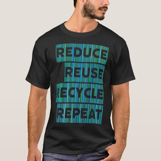 Recycling Environmental Climate Protection Climate T-shirt (Voorkant)