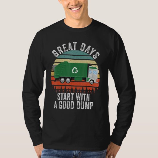 Recycling Garbage Truck Trash Collector  Recycling T-shirt (Voorkant)