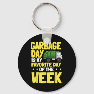Recycling Garge Truck Collectie Trash Recyclen Ear Sleutelhanger