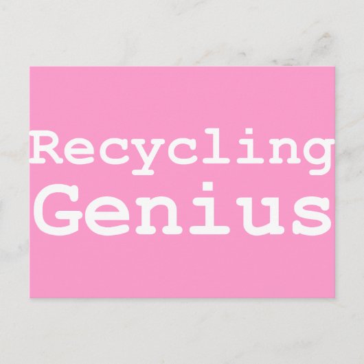 Recycling Genius Gifts Briefkaart (Voorkant)
