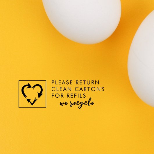 Recycling Hart Aangepaste Tekst Eierdozen Opvullin Zelfinktende Stempel