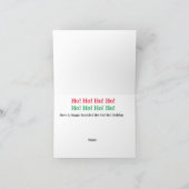 Recycling Kerstkaart Kerstman en vuilnismannen Kaart (Binnen)