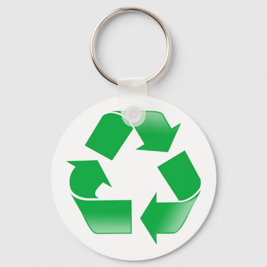 Recycling KLASSIEK RECYCLE SYMBOOL Sleutelhanger (Voorkant)