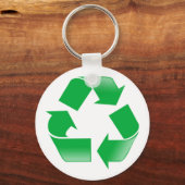 Recycling KLASSIEK RECYCLE SYMBOOL Sleutelhanger (Voorkant)