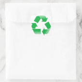 Recycling KLASSIEK RECYCLE SYMBOOL Vierkante Sticker (Tas)