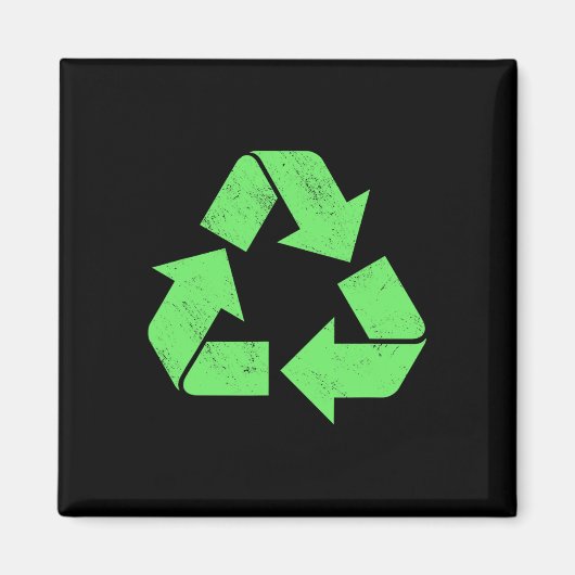 Recycling Logo milieuactivist Recyclen EA Magneet (Voorkant)