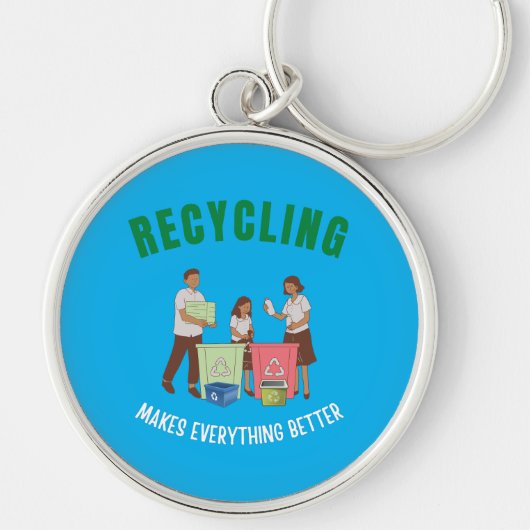 Recycling maakt alles beter sleutelhanger (Voorkant)