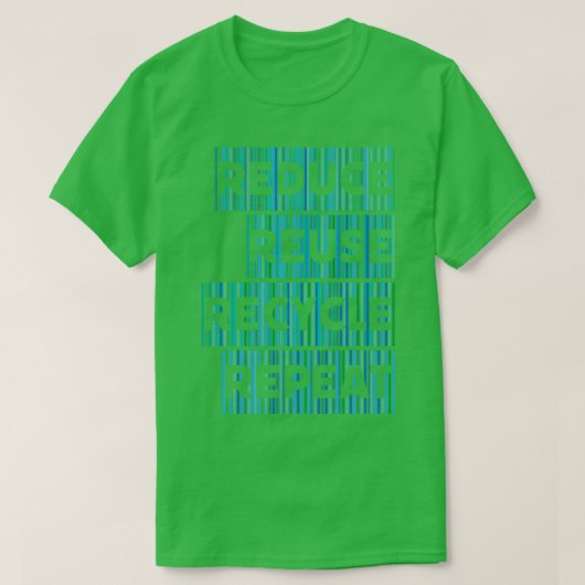 Recycling Milieu Klimaatbescherming T-shirt (Design voorkant)