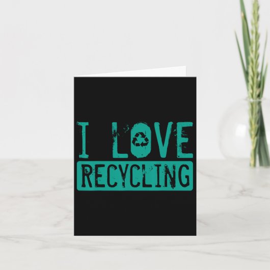 Recycling Milieuactivist Recyclist EART Kaart (Voorkant)