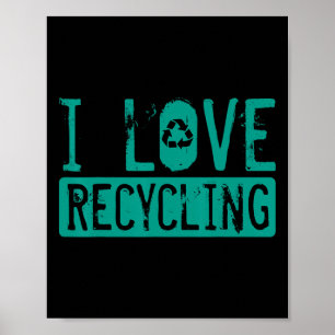 Recycling Milieuactivist Recyclist EART Poster