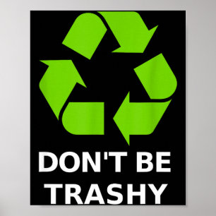 Recycling Niet rommelig Recycling Groene Aarde  Poster