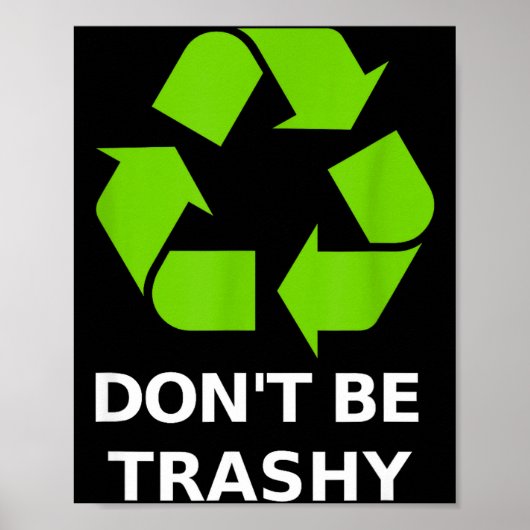 Recycling Niet rommelig Recycling Groene Aarde Poster (Voorkant)