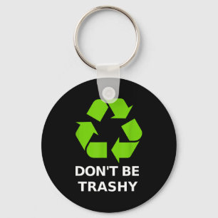 Recycling Niet rommelig Recycling Groene Aarde Sleutelhanger