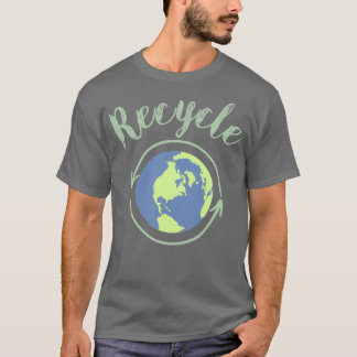 Recycling om de planeet te redden t-shirt