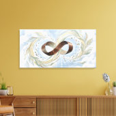 Recycling Oneindigheidskunst. Zero Waste Abstract Canvas Afdruk (Insitu (Woonkamer))
