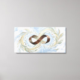 Recycling Oneindigheidskunst. Zero Waste Abstract  Canvas Afdruk