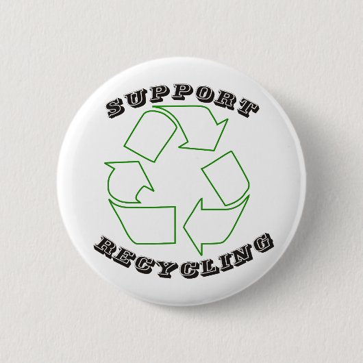 Recycling Pin 01 Ronde Button 5,7 Cm (Voorkant)