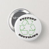 Recycling Pin 01 Ronde Button 5,7 Cm (Voorkant /achterkant)