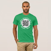 Recycling Project QR-code Recyclen en vernieuwt. T T-shirt (Voorkant volledig)