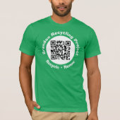 Recycling Project QR-code Recyclen en vernieuwt. T T-shirt (Voorkant)